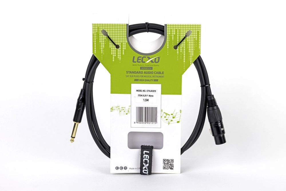 LECXO XLR FEMALE to MONO JACK CABLE