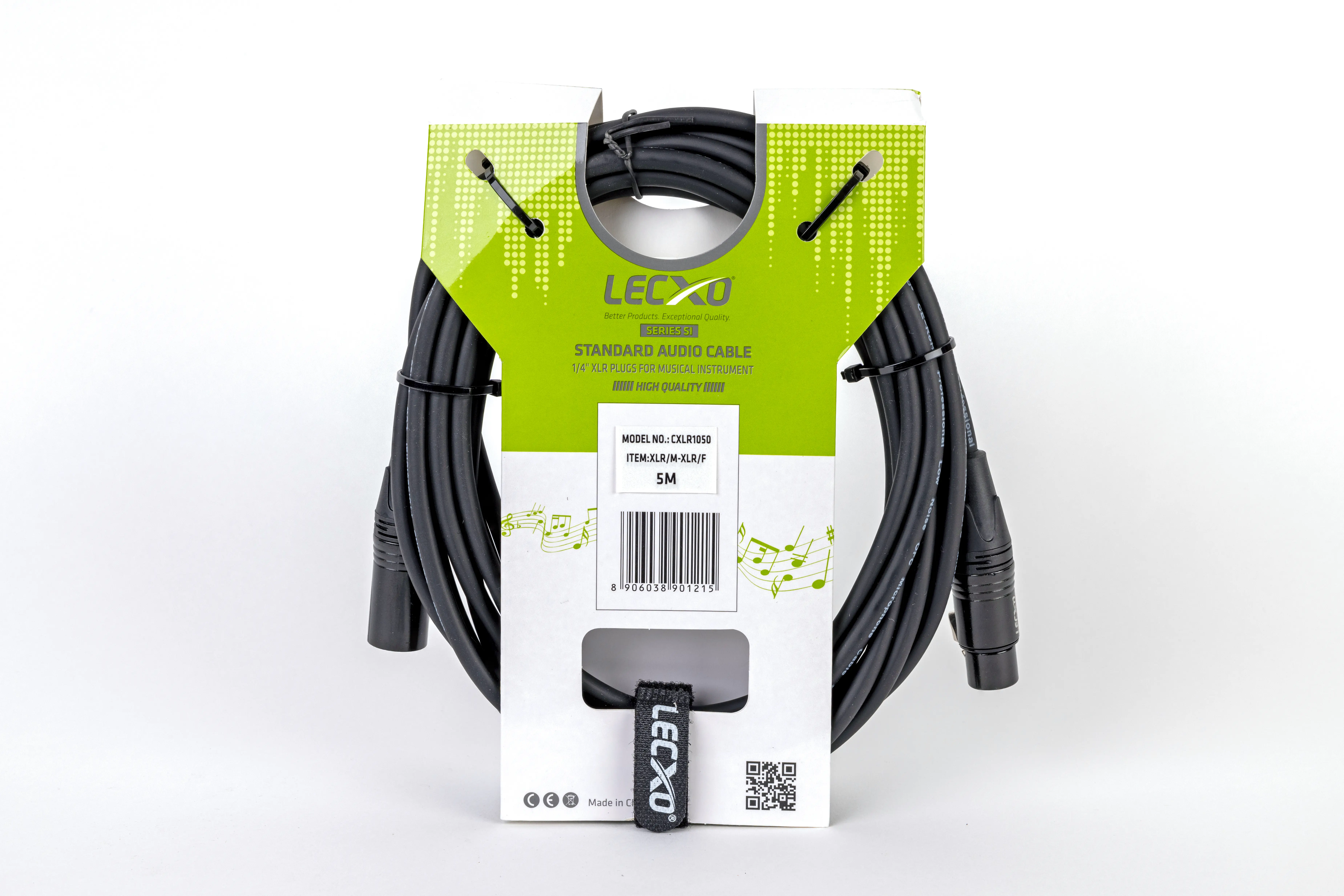  LECXO XLR MALE TO FEMALE CABLE