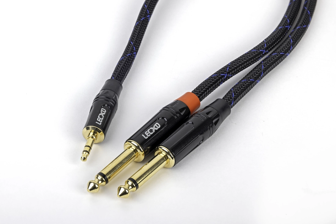 LECXO 2 MONO JACK to STEREO JACK CABLE