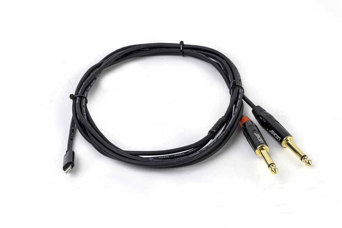  LECXO iPhone to 2 MONO JACK CABLE