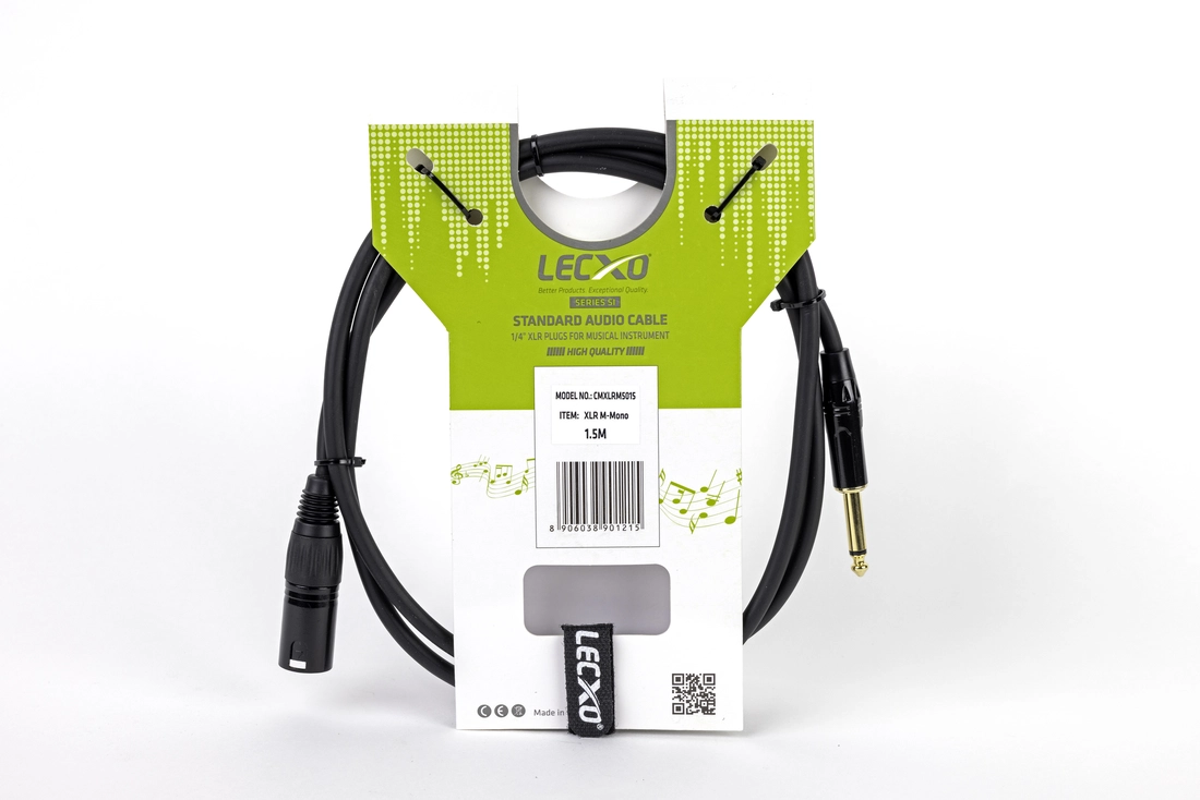 LECXO XLR MALE to MONO JACK CABLE