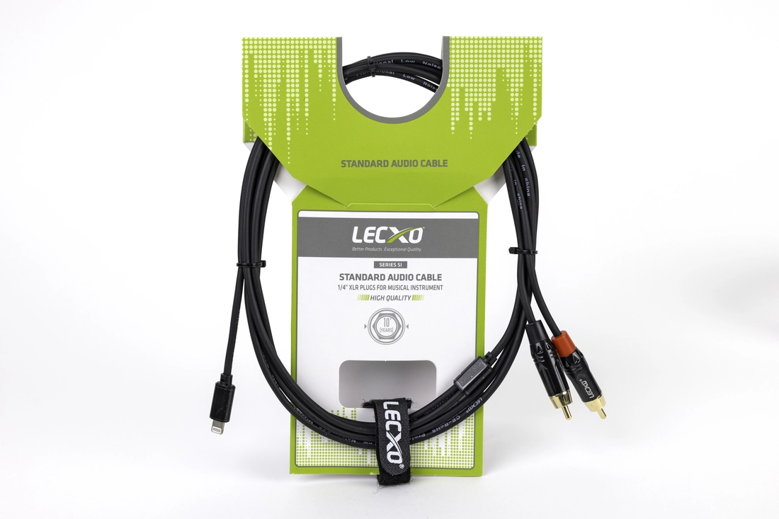 LECXO iPhone to 2 RCA JACK CABLE