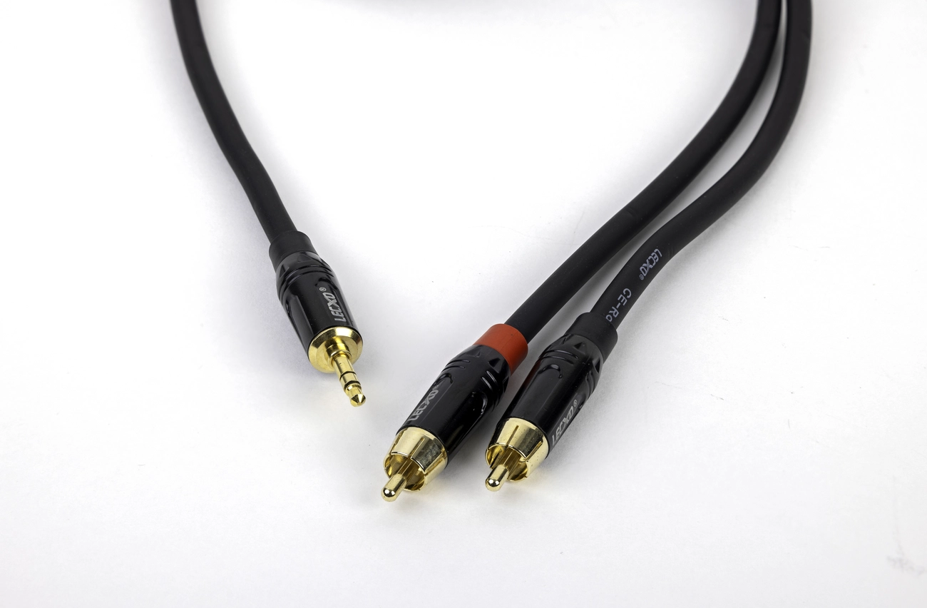  LECXO 2 RCA MALE to STEREO JACK CABLE